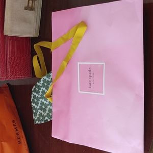 Pristine Kate Spade New York shopping bag, tissue paper